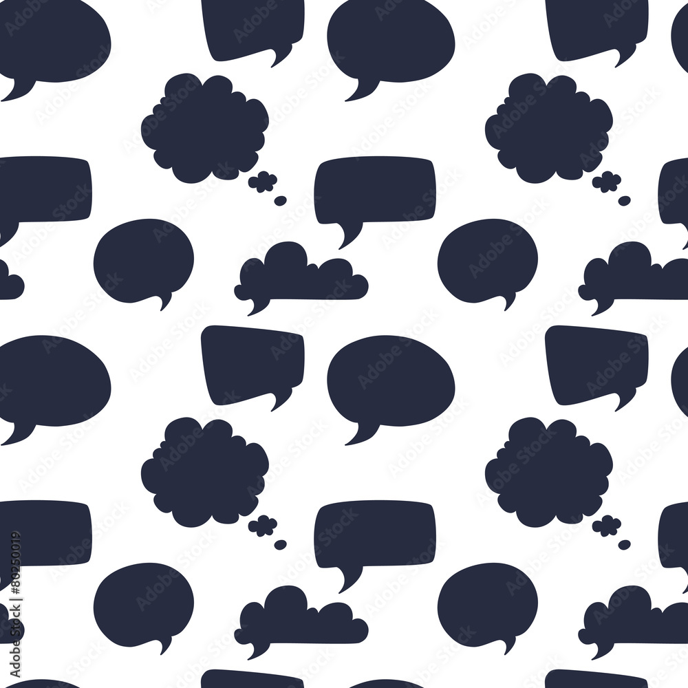 Speech bubbles pattern. Speech bubbles pattern.