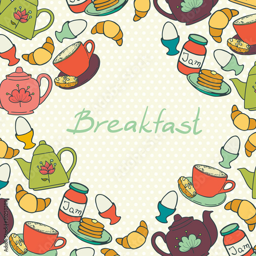 Breakfast frame.
