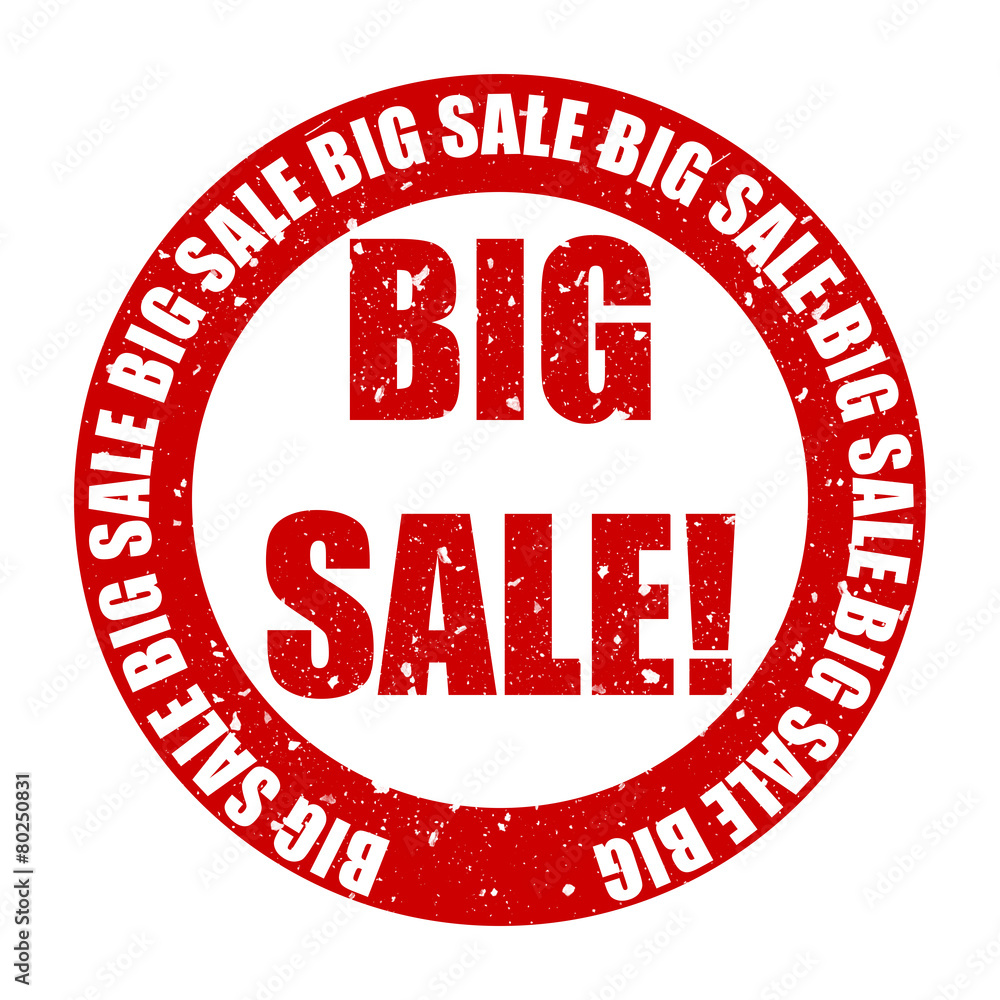 Big Sale Rubber Stamp Text