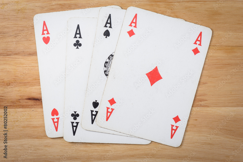 Obraz premium Cards Game Ace poker red