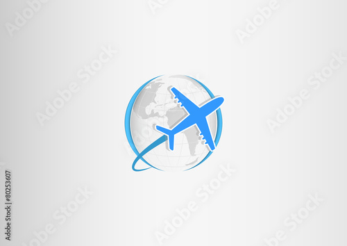 paper planet plane blue