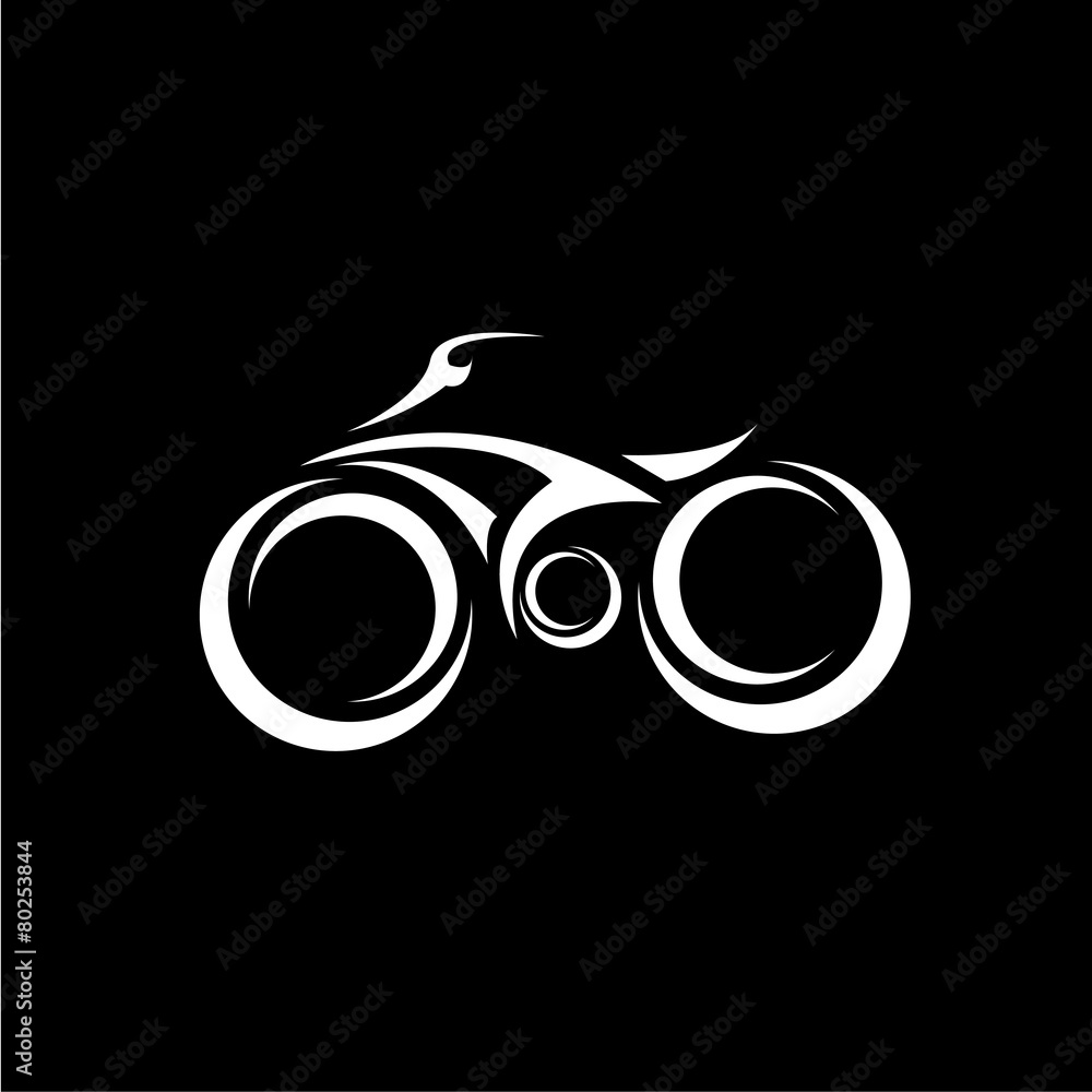 bicycle bike silhouette vector icon or logo bicycle bike silhouette vector icon or logo