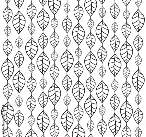 Hand drawn leaves backgrounds