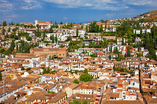 The Albaicin neighborhood seen from the Alhambra de Granada © Jose Ignacio Soto