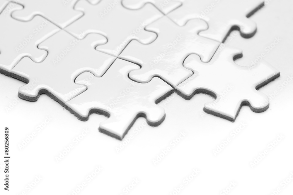 Obraz premium Business success team in jigsaw