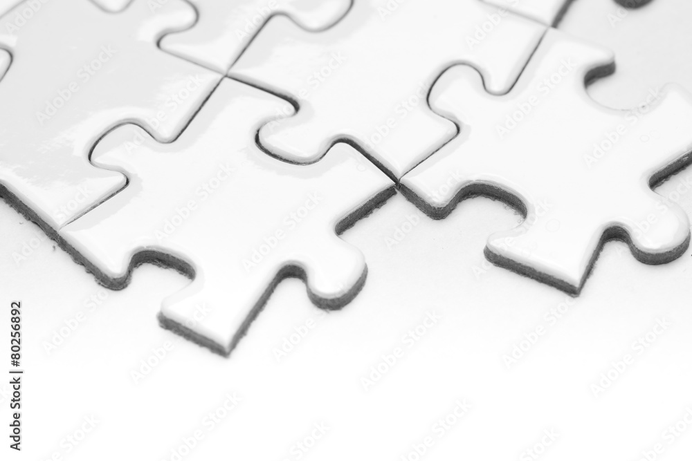 Business success team in jigsaw Business success team in jigsaw