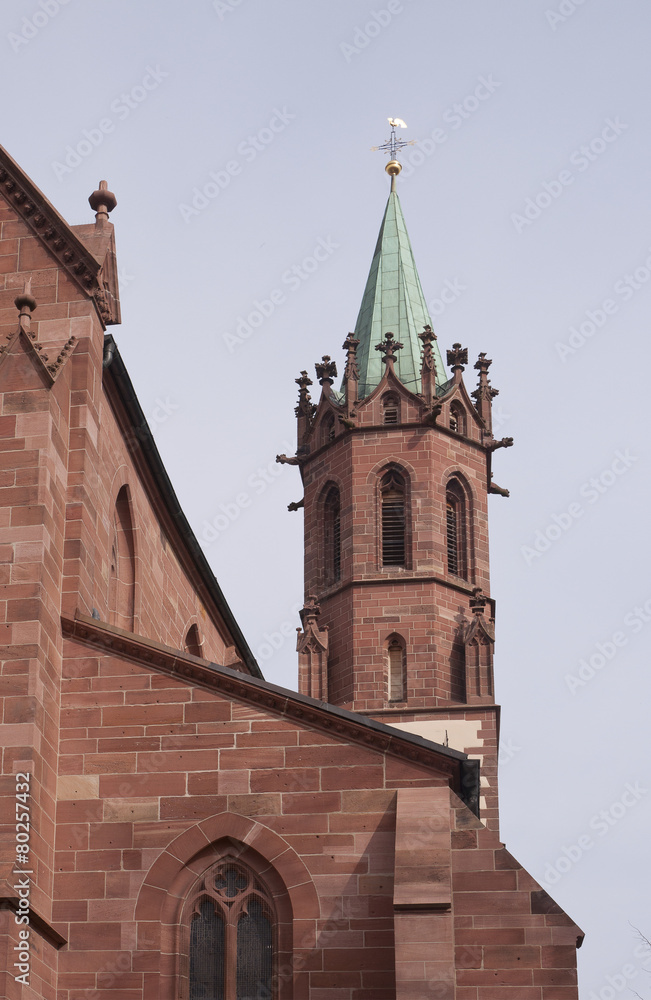 beautiful church in Ladenburg, Germany
