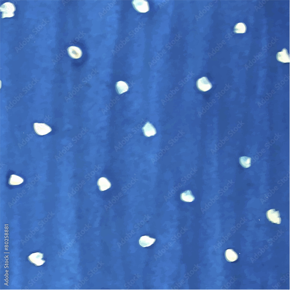 White watercolor spots on blue back. White watercolor spots on blue back.
