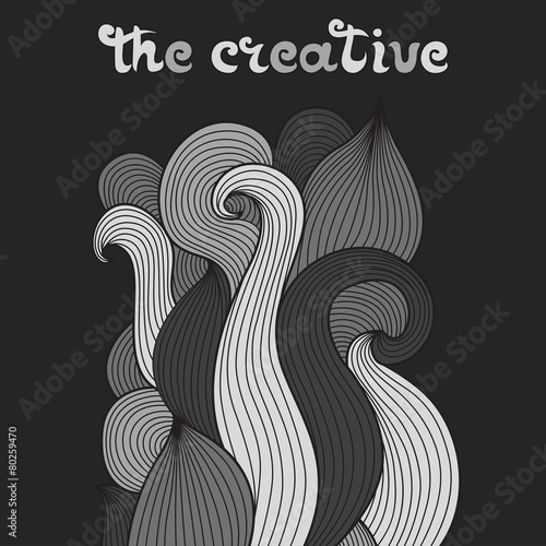 Abstract ornament wave
