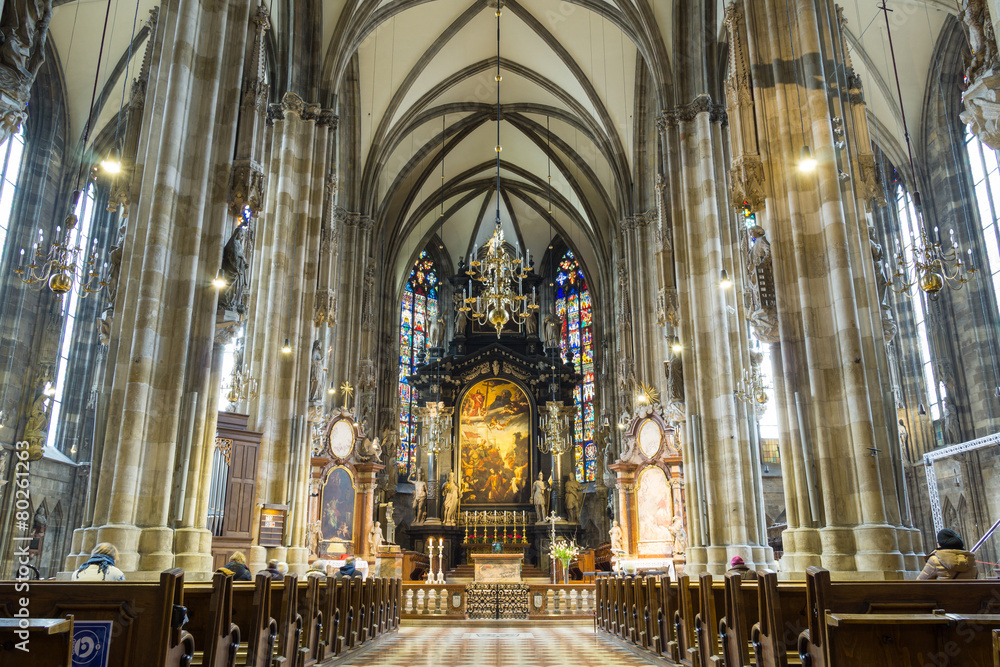 Naklejka premium Peterskirche, Wiedeń, Austria