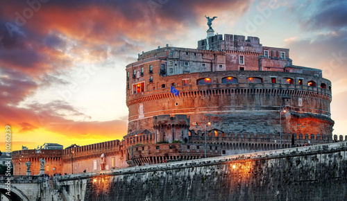 Rome - Castel saint Angelo, Italy photo
