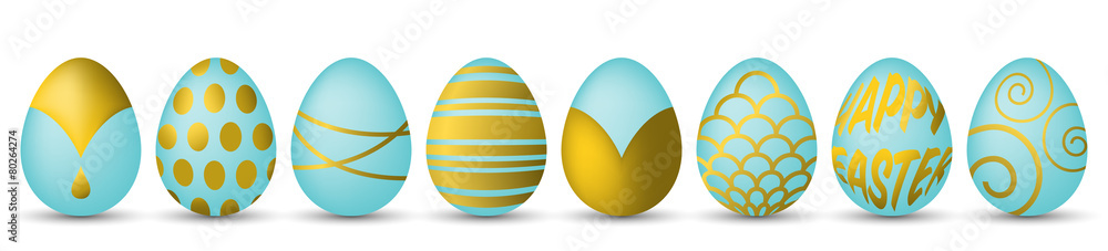 Ostern bunte Ostereier suchen bemalen färben isoliert Vektor Ostern bunte Ostereier suchen bemalen färben isoliert Vektor