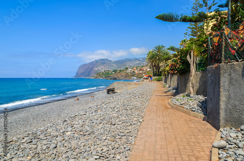 Coastal promenade in Funchal town, Madeira island, Portugal © pkazmierczak