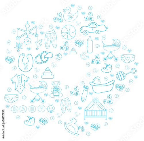 children set of icons