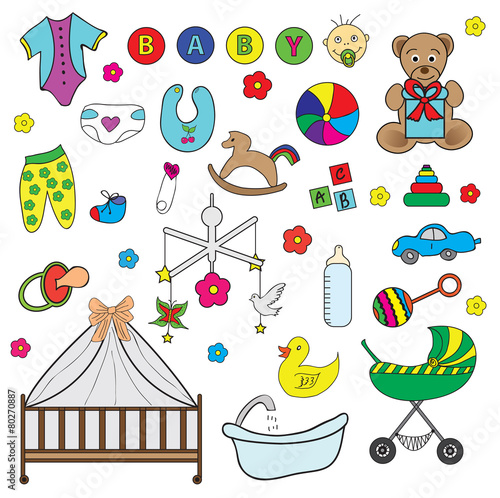 children set of icons