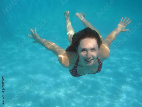 Young Woman diving