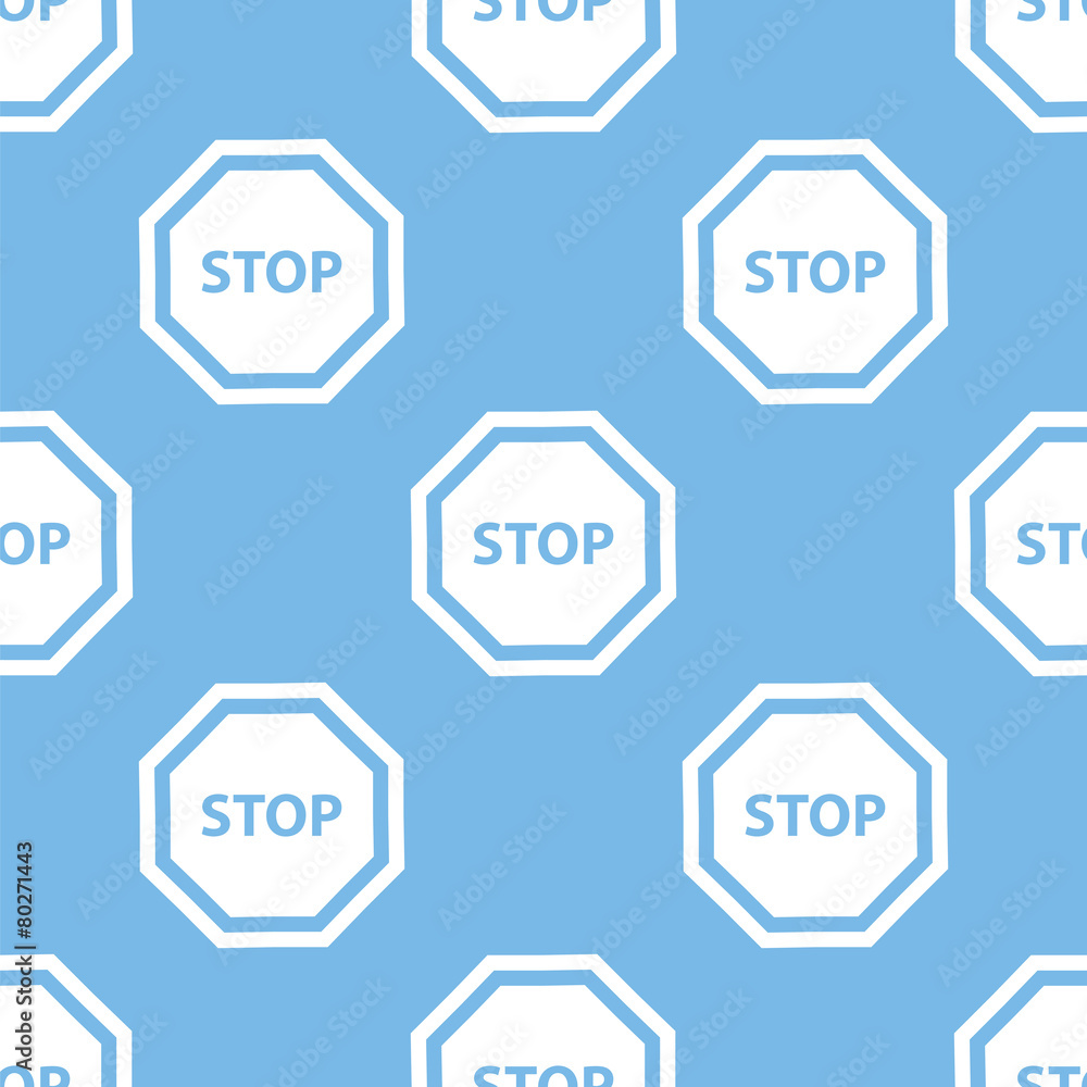 Stop seamless pattern Stop seamless pattern