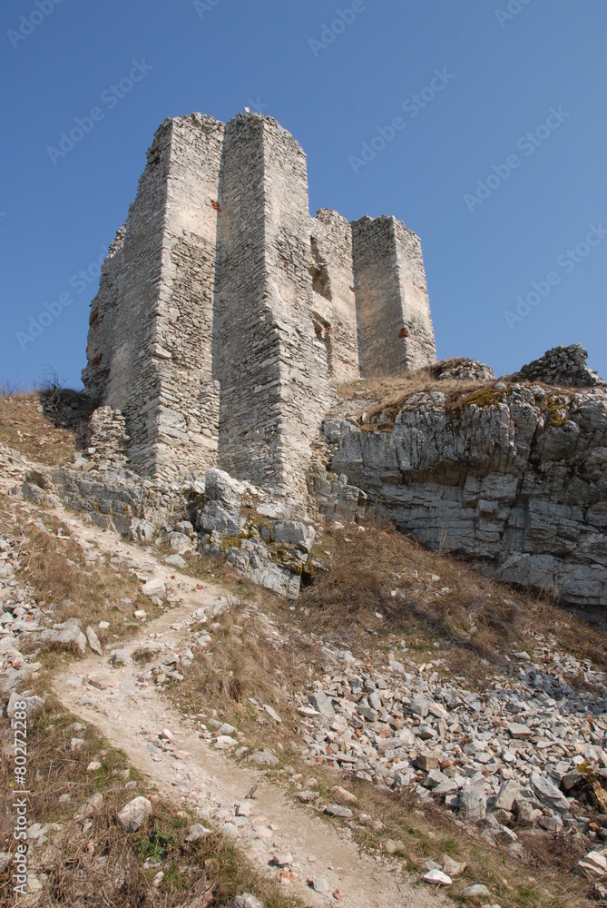 Old ruins of castle in Slovakia