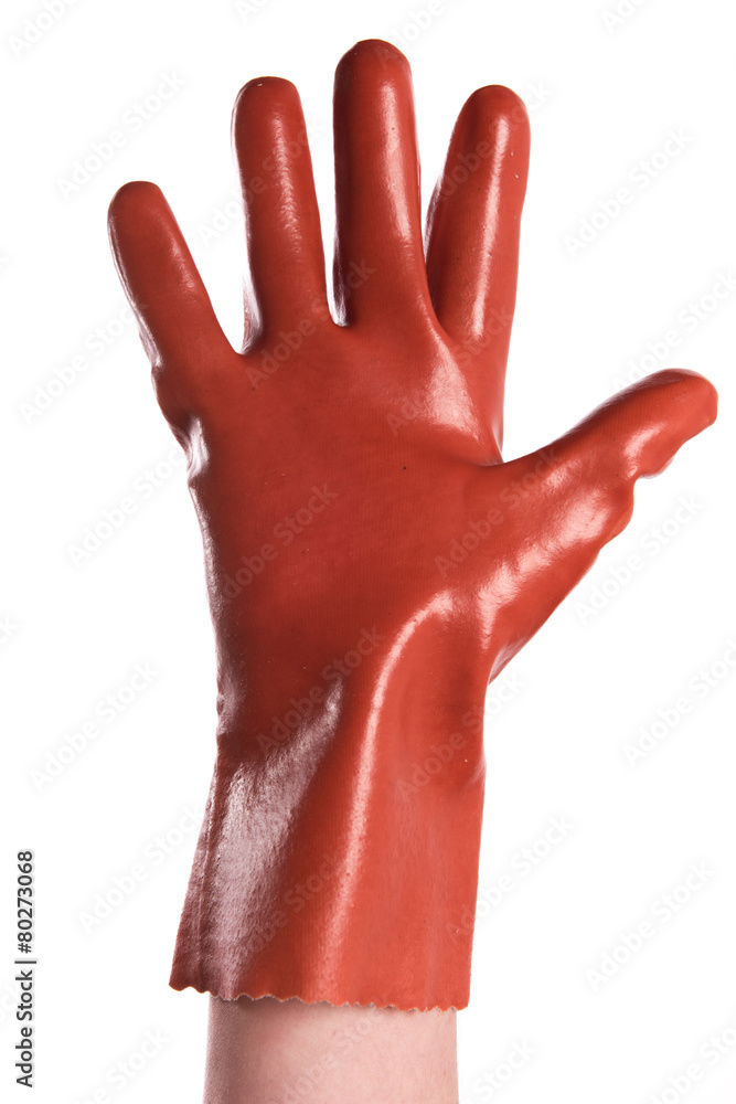 Obraz premium Hand with glove