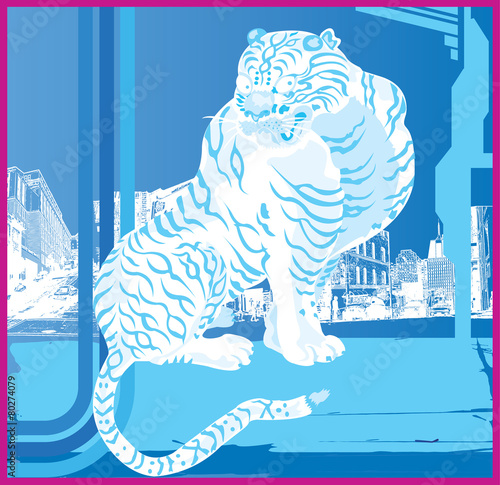 Fototapeta Naklejka Na Ścianę i Meble -  Tiger