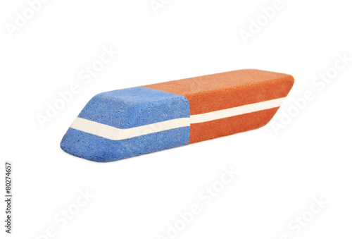 Eraser isolated on white background