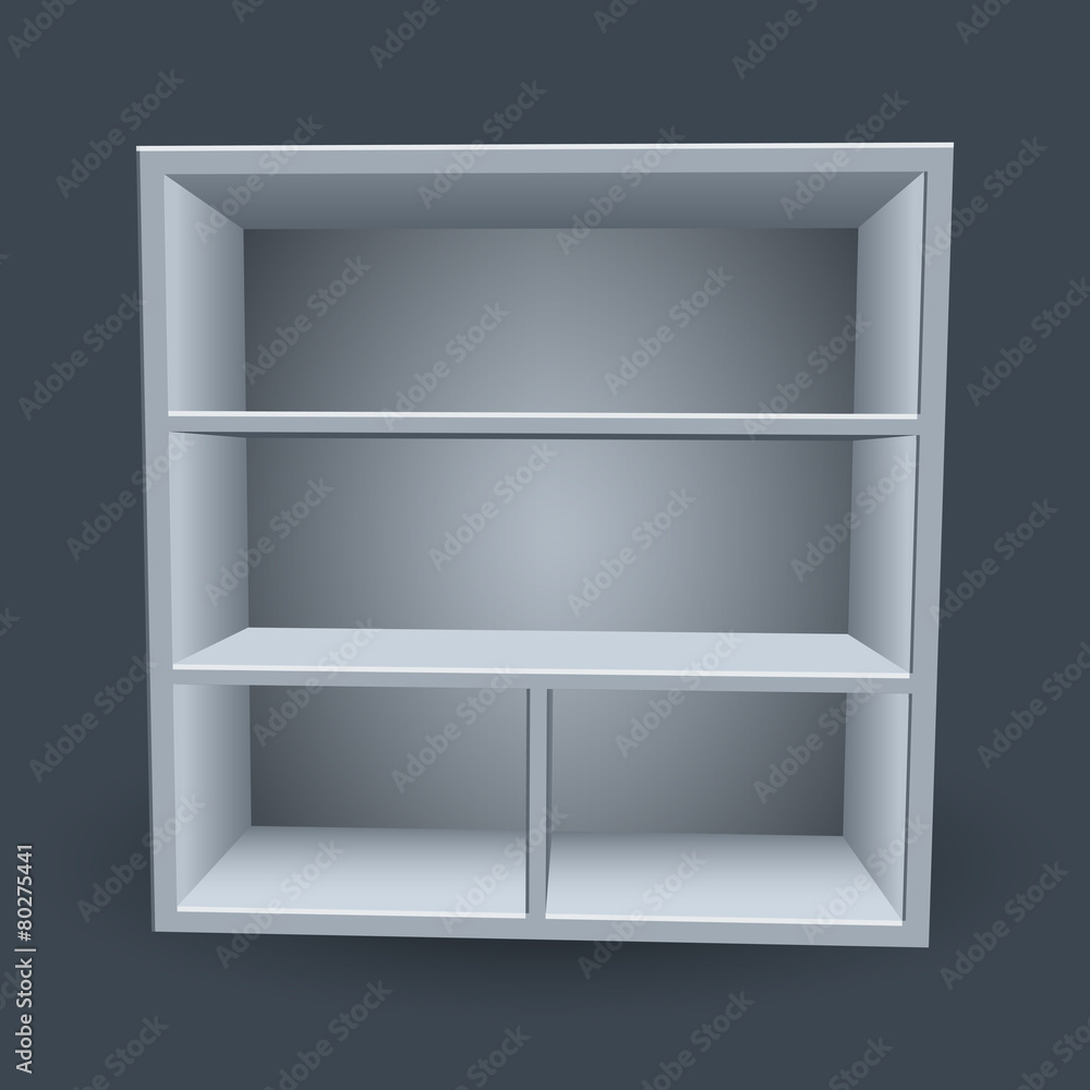 Empty cupboard vector illustration Empty cupboard vector illustration