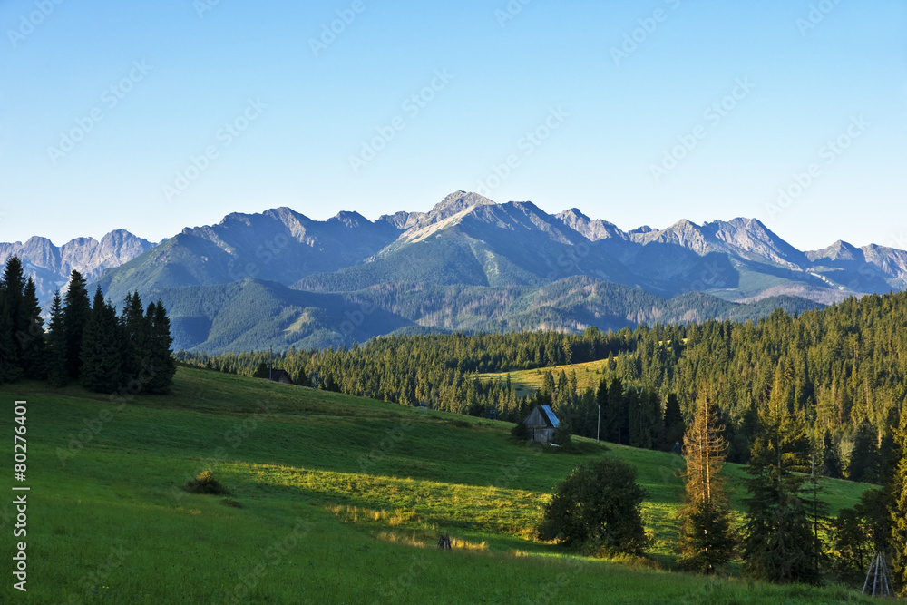 High peaks in the Polish Tatras mountains