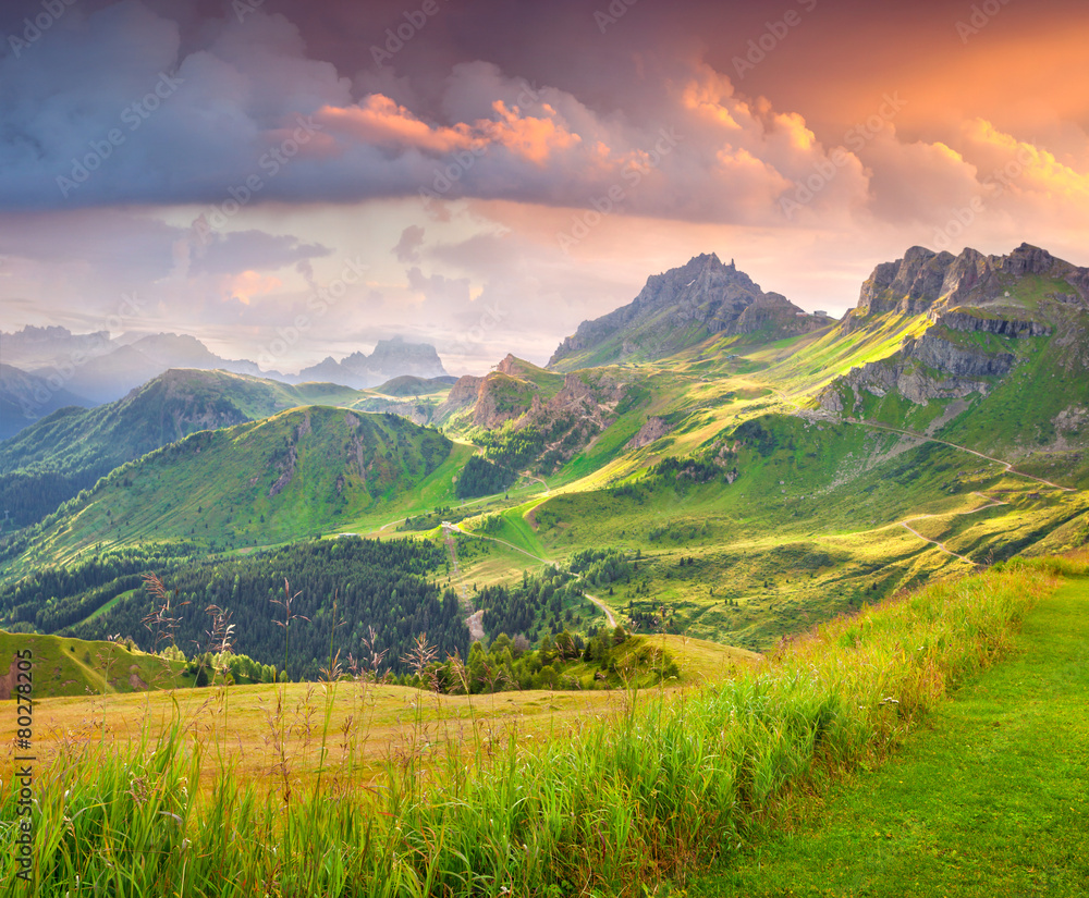 Beautiful summer landscape of the Italian Alps Beautiful summer landscape of the Italian Alps