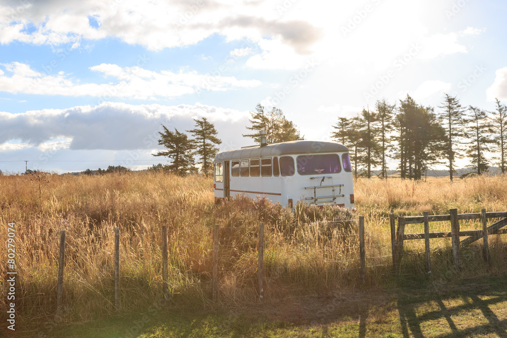 Bus on the countryside