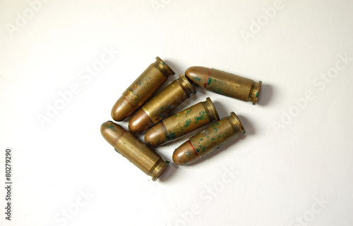 Fototapet old rust bullets