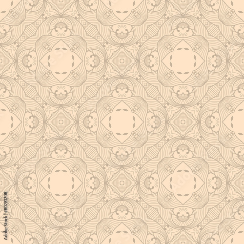 Abstract seamless doodle pattern