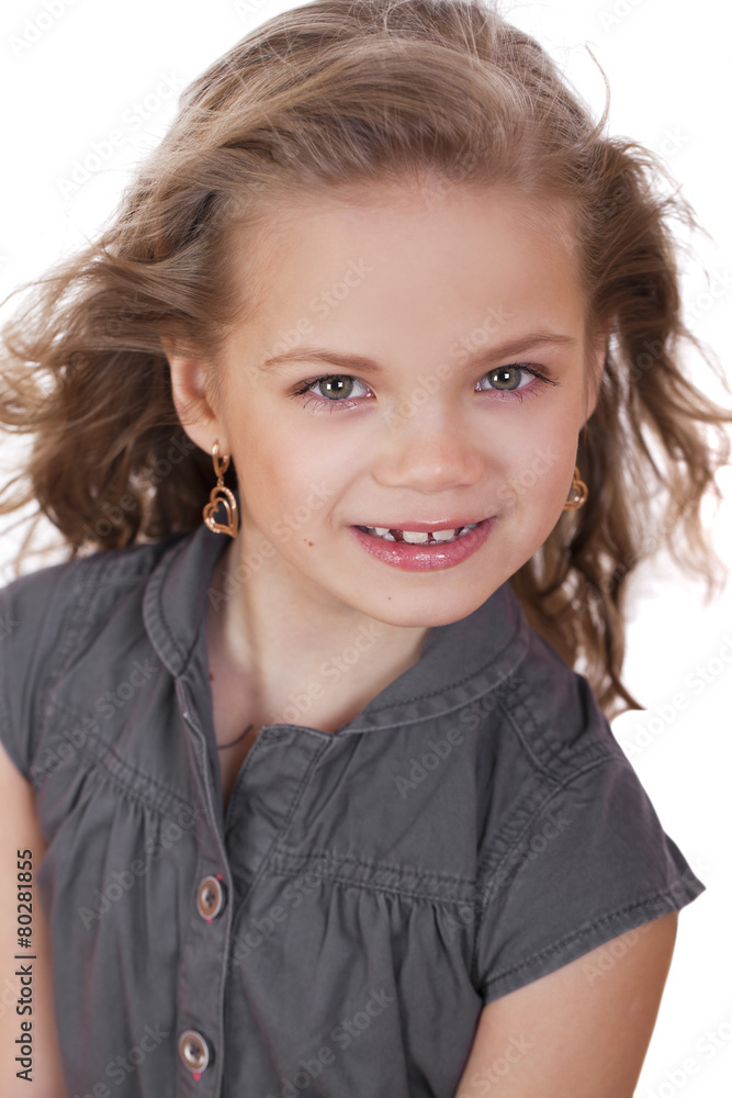 Portrait of a pretty liitle girl Portrait of a pretty liitle girl