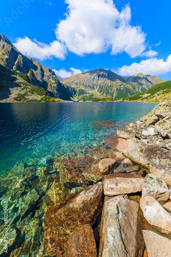 Beautiful Czarny Staw lake in summer, Tatra Mountains, Poland