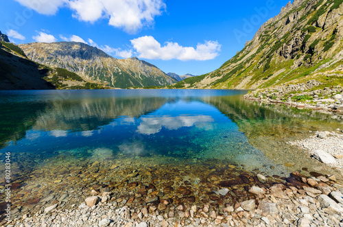 Fototapeta Naklejka Na Ścianę i Meble -  Beautiful Czarny Staw lake in summer, Tatra Mountains, Poland