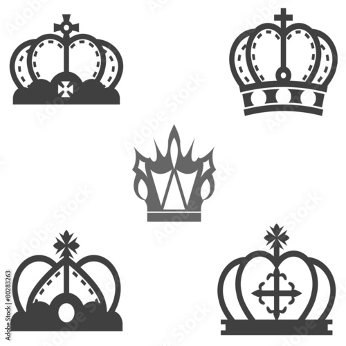 crown silhouette vector