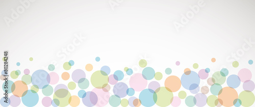 Banner multicolor bolle