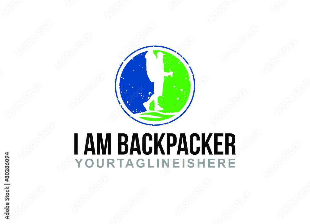 I am Backpacker - Logo Template