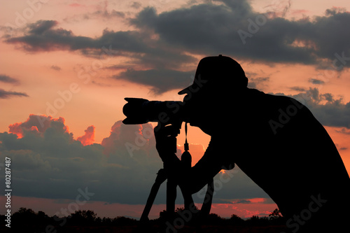 Photographer silhouette