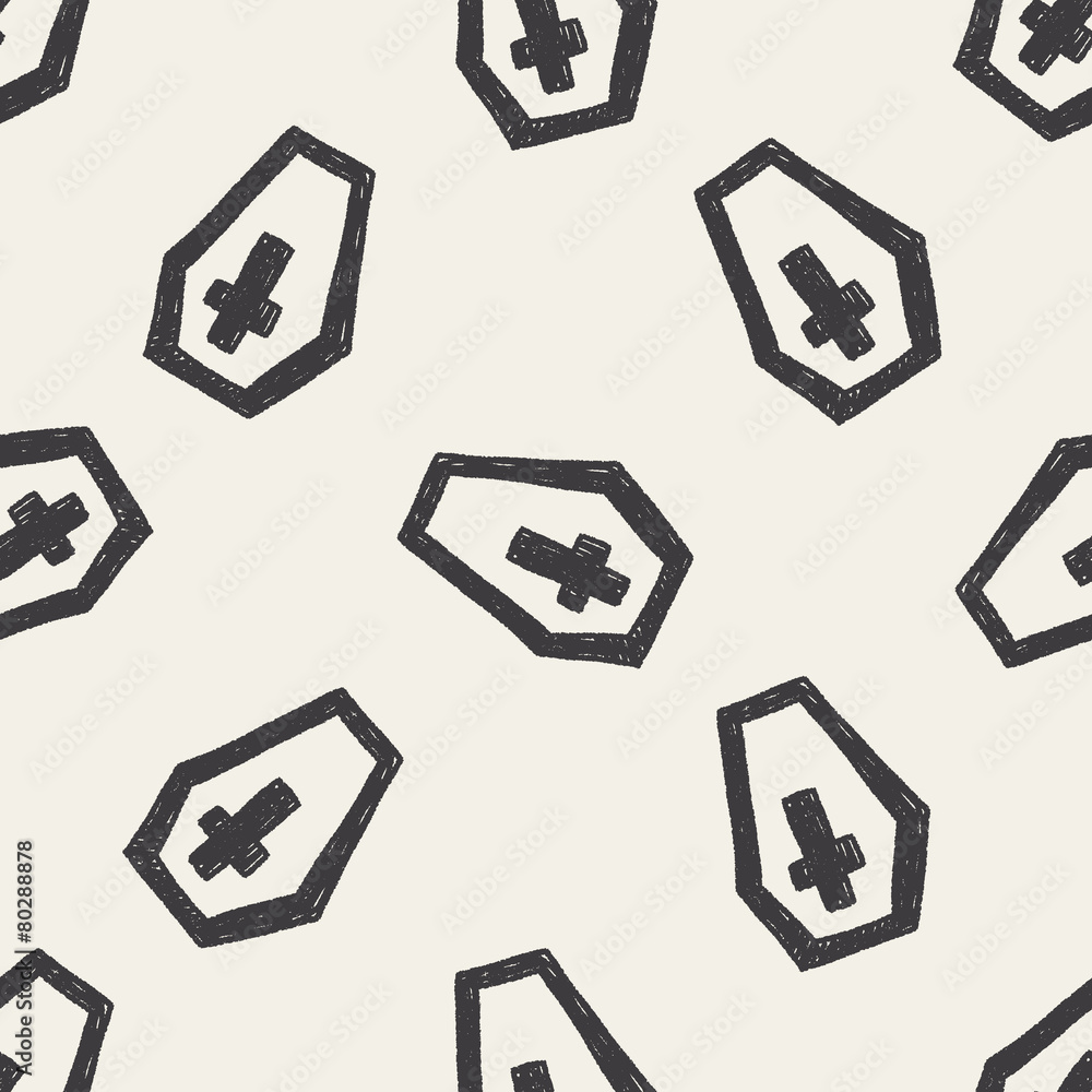 grave doodle drawing seamless pattern background grave doodle drawing seamless pattern background