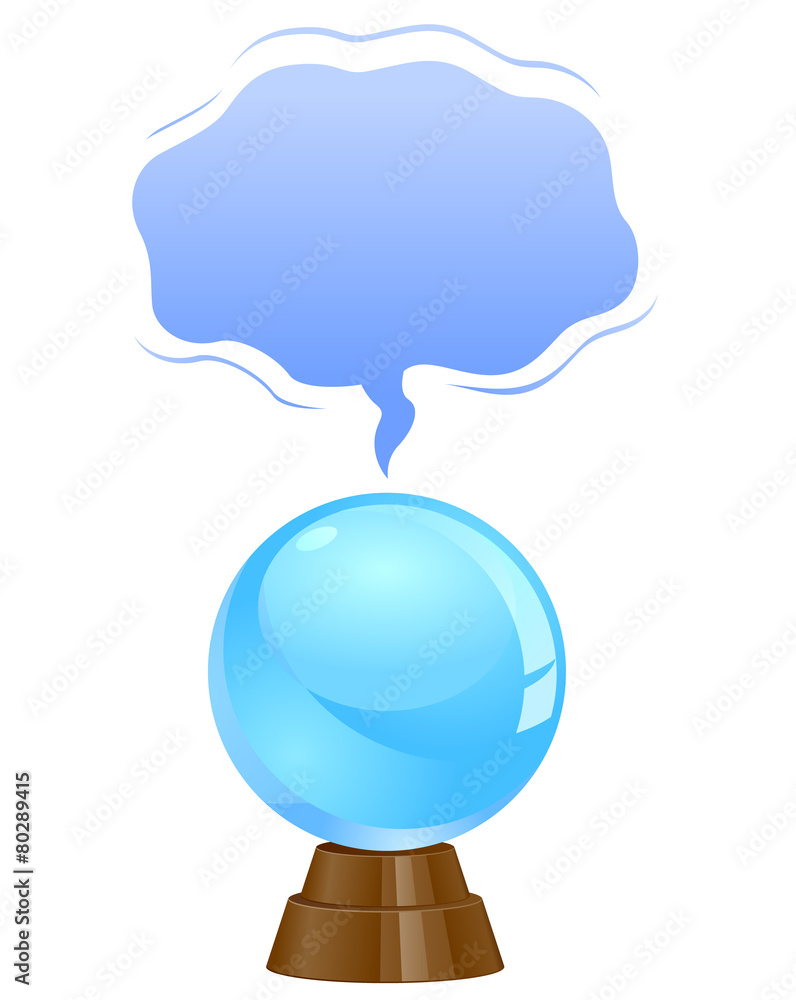 Crystal Ball template vector image StockIllustration Adobe Stock