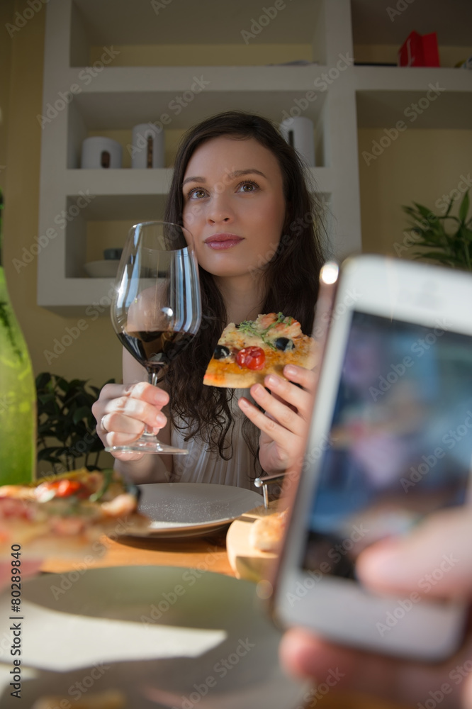 Romantic couple dating at home Romantic couple dating at home