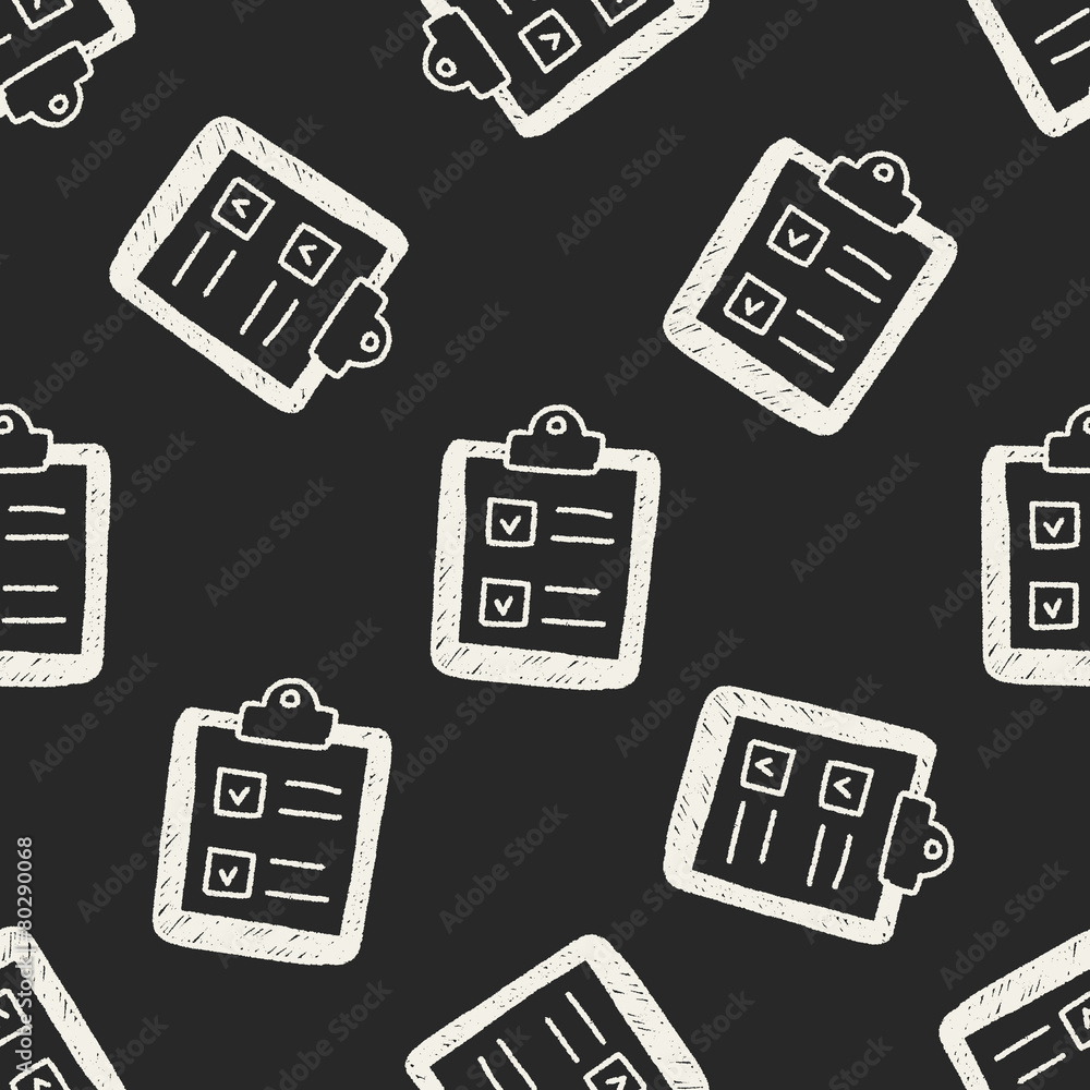paper checking list doodle drawing seamless pattern background paper checking list doodle drawing seamless pattern background
