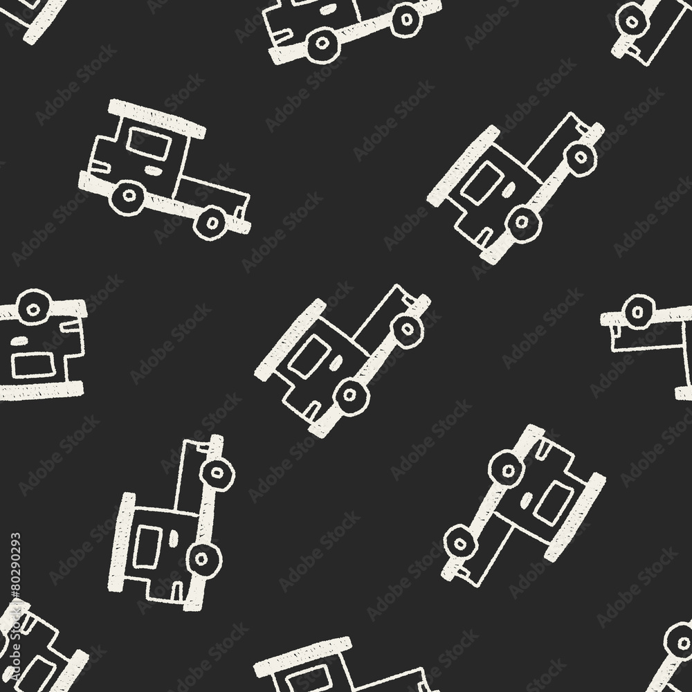 truck doodle drawing seamless pattern background truck doodle drawing seamless pattern background