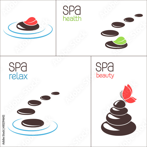 Set of SPA stones and pebbles