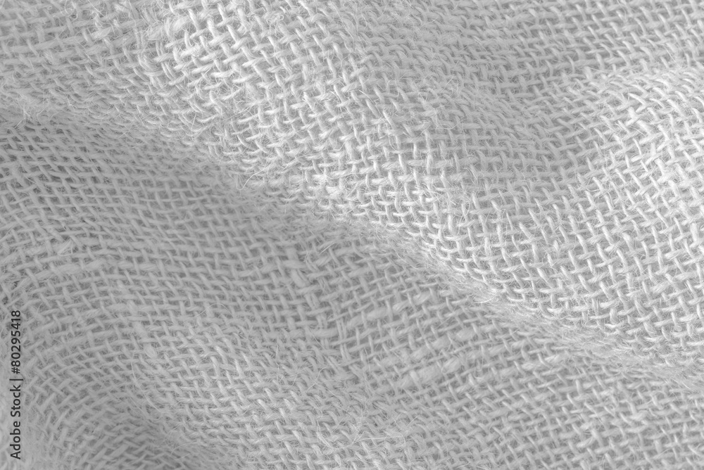 White burlap texture background White burlap texture background