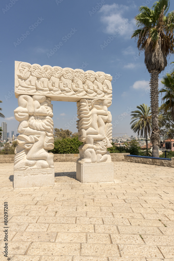 Ancient ruins in Jaffa Tel Aviv Israel