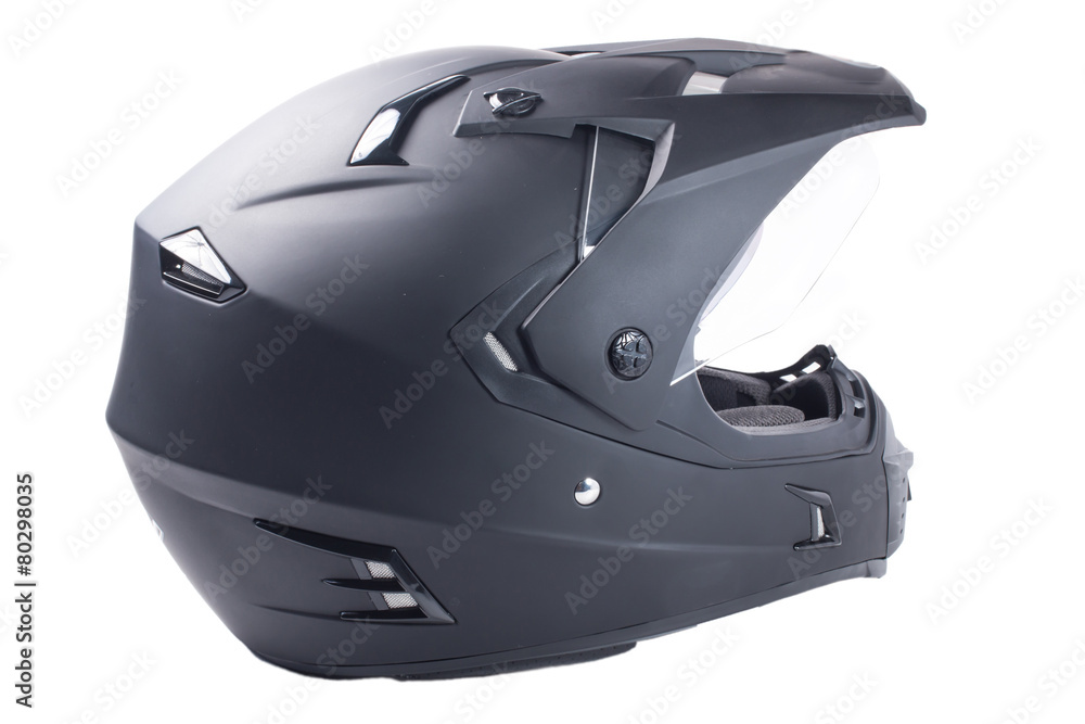 black motorcycle helmet isolated black motorcycle helmet isolated