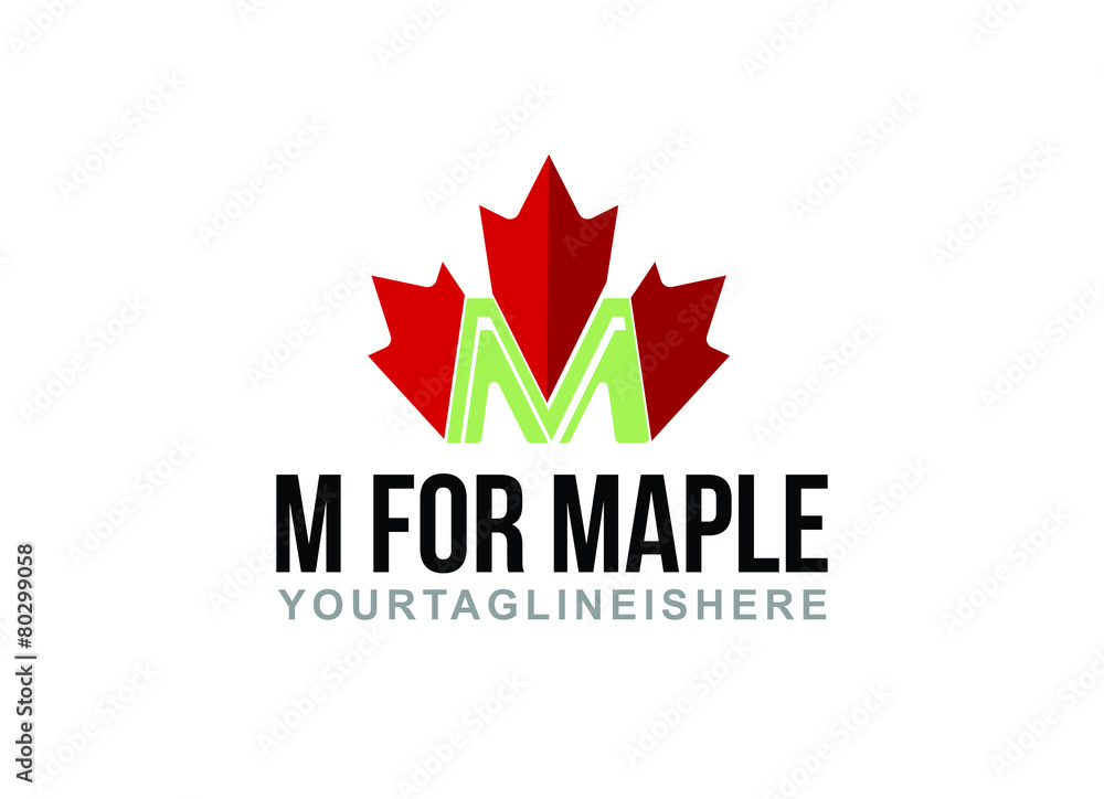 M for Maple - Logo Template M for Maple - Logo Template