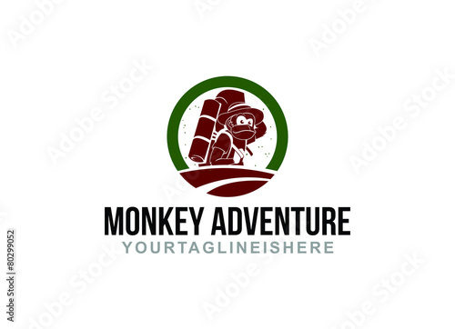 Free Download Monkey Adventure - Logo Template - GFXLoad