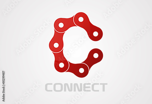 Connect logo vector